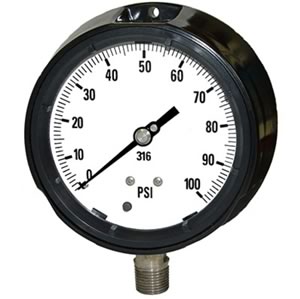 4501 - Process Gauge - Lower Mount w/Back Flange
Item: 4501