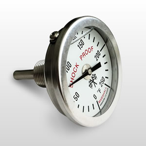 2" White Shock Proof Flag Dial
Item: I-2-SP